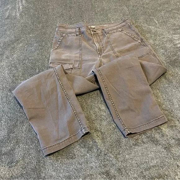 Anthropologie The Wanderer High-Rise Cargo Pants Grey Size 31 - Picture 3 of 14